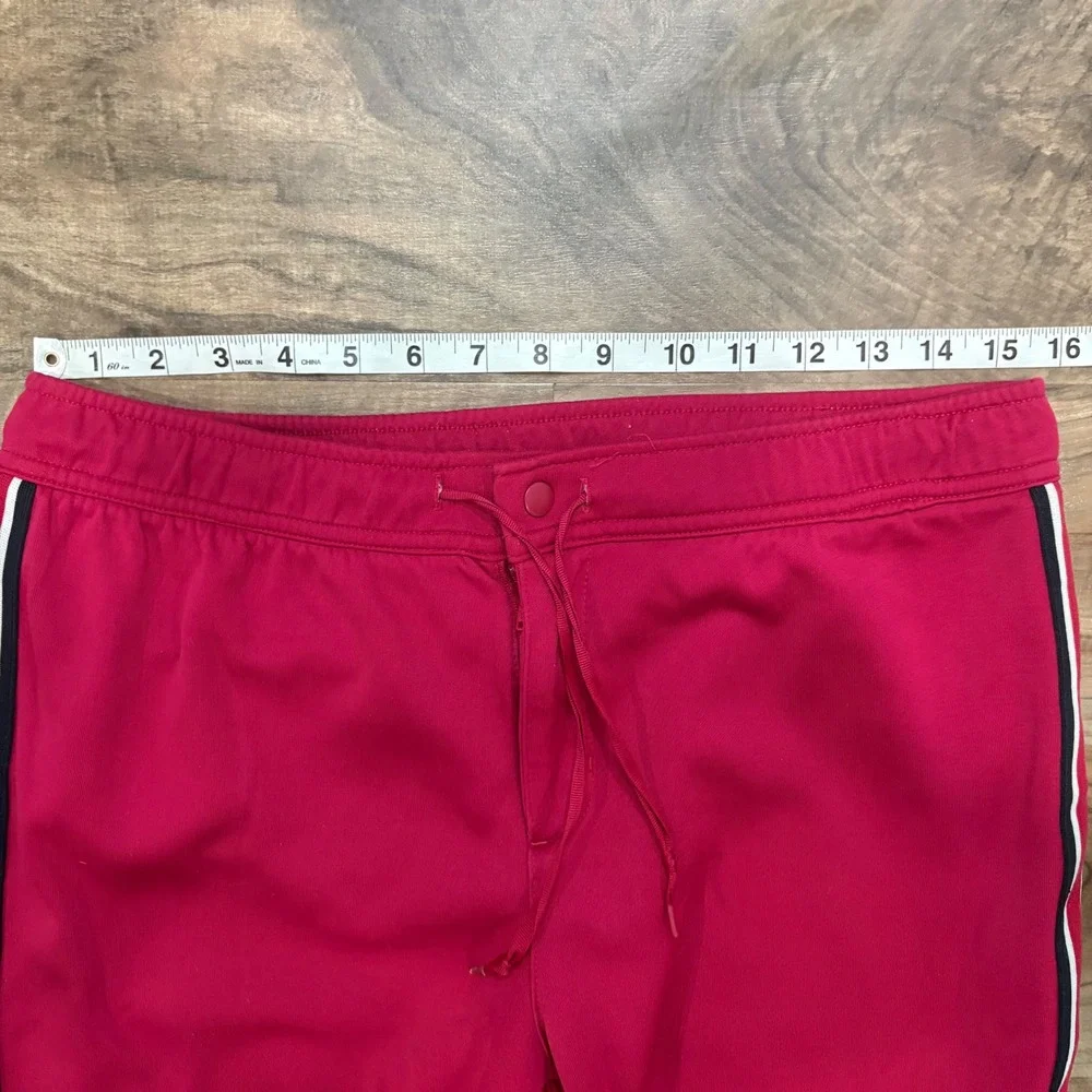 Vintage Y2K Nike Track Pants Boys L Red Baggy Side Stripe Athletic Sweatpants - Picture 3 of 7